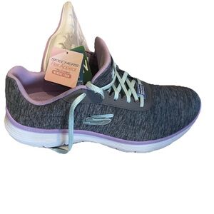 Skechers 150207 Women's 11 Flex Appeal 5.0 - Modern Times Gray Mint Sneaker